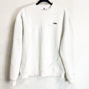 Ader Error Sweatshirt Crewneck White Logo Comfort Mens  A1 Small